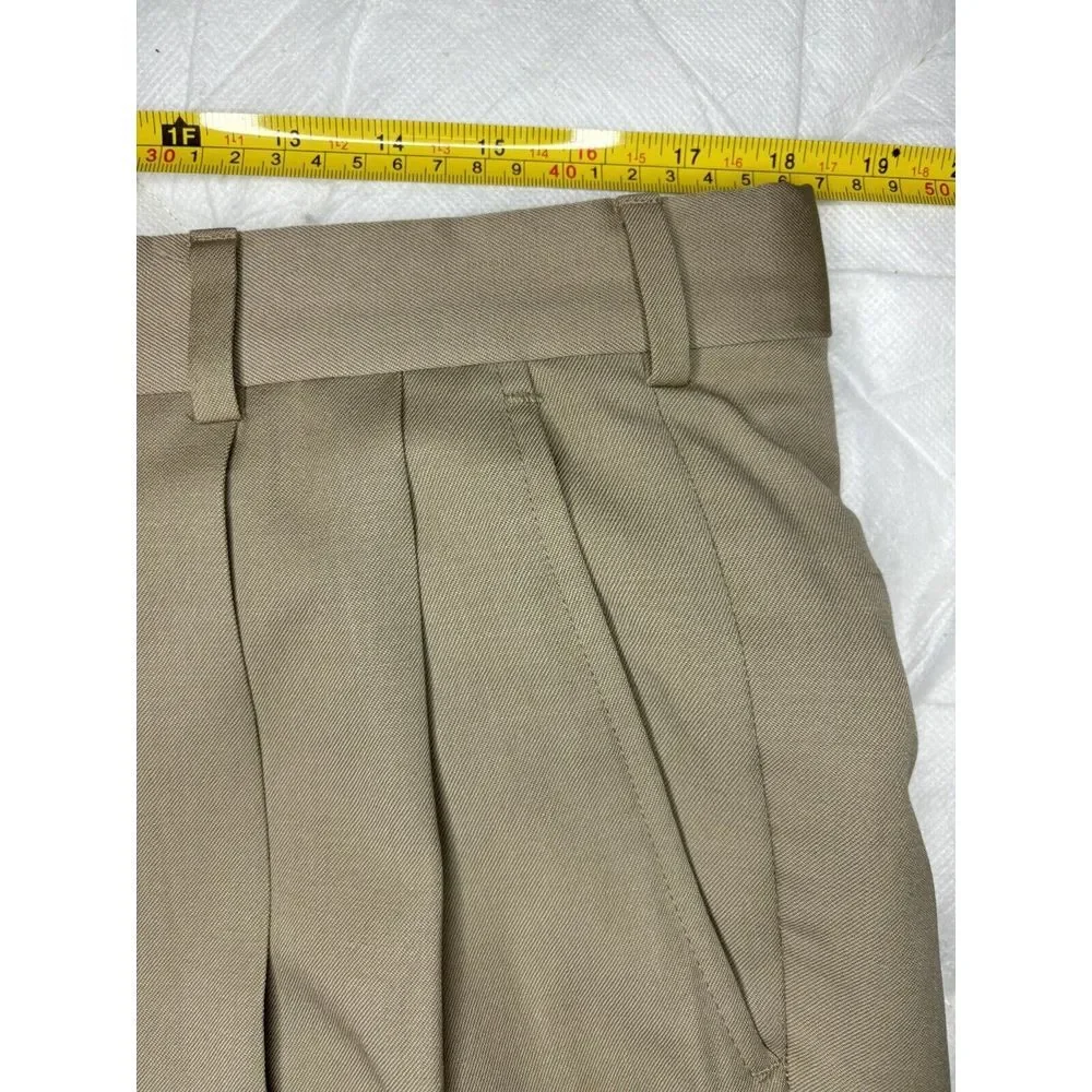 Brooks Brother 1818 Vintage Wool Khaki Trousers‎ 37x30 Regular Fit Made In USA